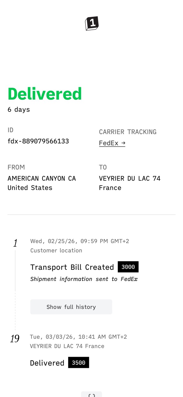 Whereis tracking UI on mobile